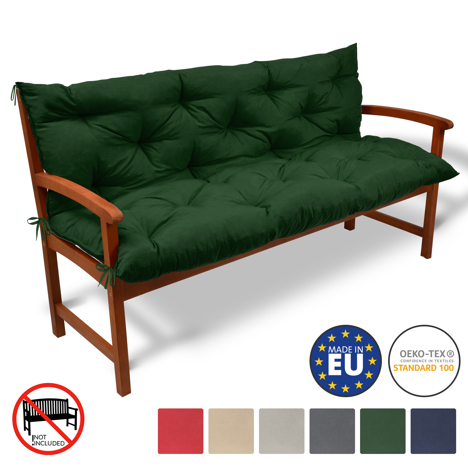 Bankauflage Sitzkissen 90X35X5cm Bankauflage Bankkissen
